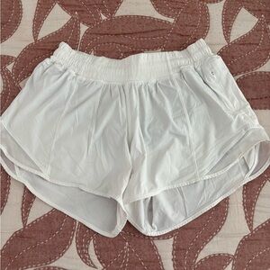 Lululemon Athletica White Athletic Shorts, good condition, little use.